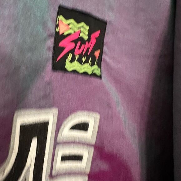 Vintage 90’a Metallic Surf Style 1/4 zip Interplanetary Body Gear jacket. OSFA. - Picture 3 of 15